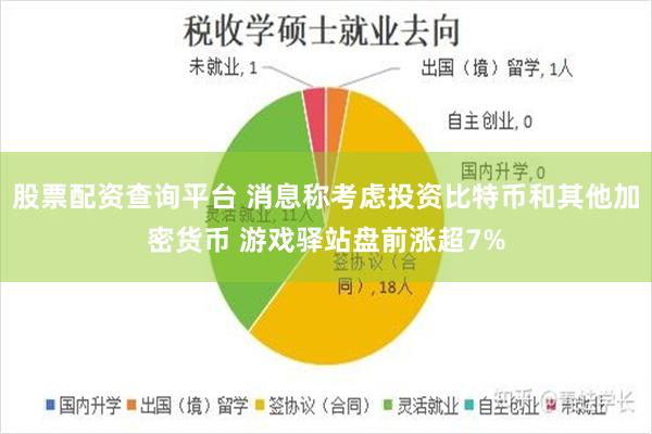 股票配资查询平台 消息称考虑投资比特币和其他加密货币 游戏驿站盘前涨超7%