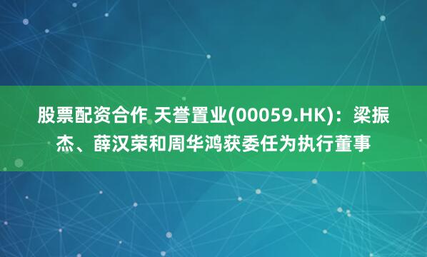 股票配资合作 天誉置业(00059.HK)：梁振杰、薛汉荣和周华鸿获委任为执行董事